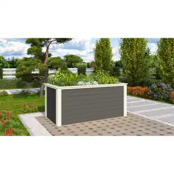 toom Baumarkt Karibu Hochbeet terragrau 28 mm Fichte 209 x 111 x 92 cm, 1490 l Angebot