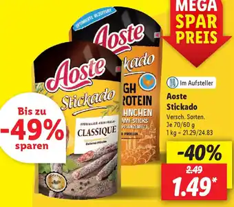 Lidl Aoste Stickado 70/60 g Angebot