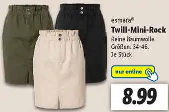 Lidl esmara Twill-Mini-Rock Angebot