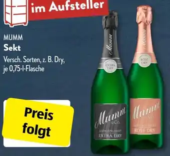 Aldi Süd MUMM Sekt 0,75 L Flasche Angebot