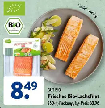 Aldi Süd GUT BIO Frisches Bio-Lachsfilet 250 g Packung Angebot