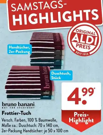 Aldi Süd bruno banani Frottier-Tuch Angebot