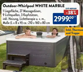 Aldi Süd Outdoor-Whirlpool WHITE MARBLE Angebot