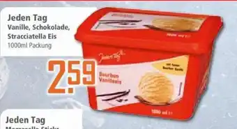 Klaas und Kock Jeden Tag Vanille, Schokolade, Stracciatella Eis 1000ml Packung Angebot