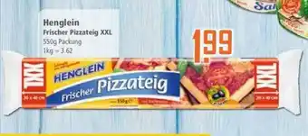 Klaas und Kock Henglein Frischer Pizzateig XXL 550g Packung Angebot