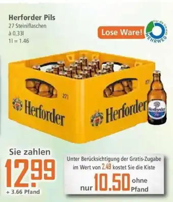 Klaas und Kock Herforder Pils 27 Steiniflaschen a 0,33L Angebot