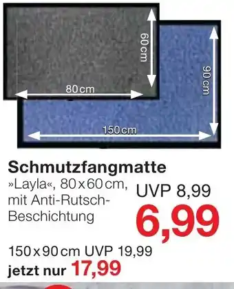 Jawoll Schmutzfangmatte 80*60 Angebot