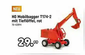 Spiele Max H0 Mobilbagger T174-2 Mit Tieflöffel Rot Angebot