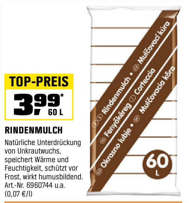 RINDENMULCH 60L Angebot bei OBI
