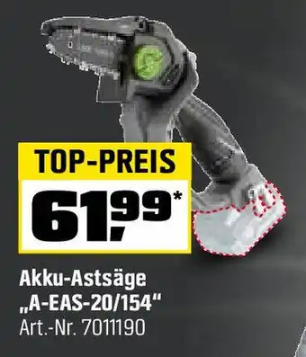 OBI LUX-TOOLS Akku-Astsäge ,,A-EAS-20/154" Angebot