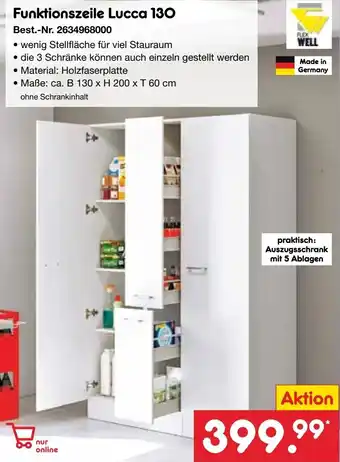 Netto Marken-Discount FLEX WELL Funktionszeile Lucca 130 Angebot