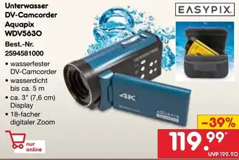 Netto Marken-Discount EASYPIX Unterwasser DV-Camcorder Aquapix WDV5630 Angebot