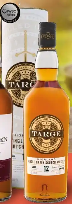 Lidl THE TARGE HIGHLAND SINGLE GRAIN SCOTCH WHISKY 12 JAHRE MIT GESCHENKBOX 0,7 L-Fl. Angebot