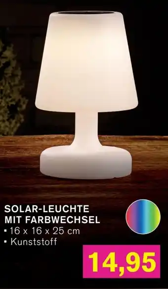 KODi SOLAR-LEUCHTE MIT FARBWECHSEL Angebot