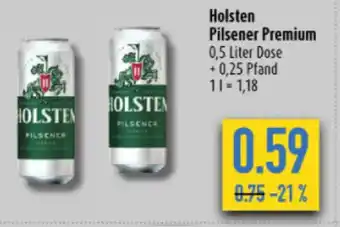 diska Holsten Pilsener Premium 0,5 Liter Dose Angebot