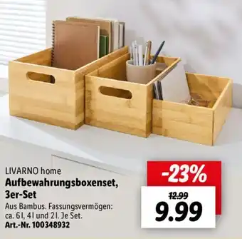 Lidl LIVARNO home Aufbewahrungsboxenset, 3er-Set Angebot