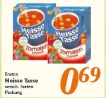 inkoop Erasco Heisse Tasse versch. Sorten Packung Angebot