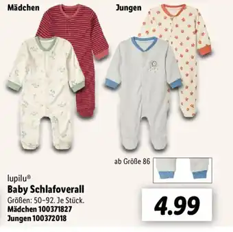 Lidl lupilu Baby Schlafoverall Angebot