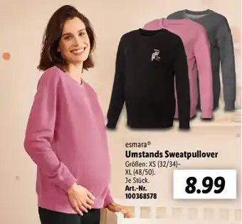 Lidl esmara Umstands Sweatpullover Angebot