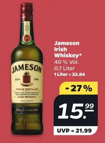 NETTO Jameson Irish Whiskey 0,7 Liter Angebot