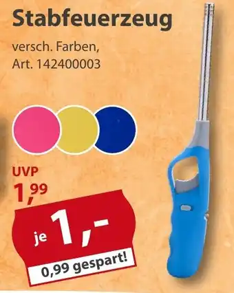 Sonderpreis Baumarkt Stabfeuerzeug Angebot