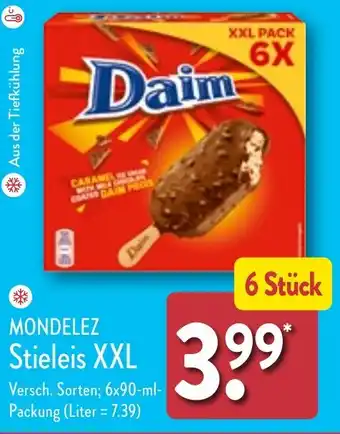 Aldi Nord MONDELEZ Stieleis XXL 6 x 90 ml Angebot