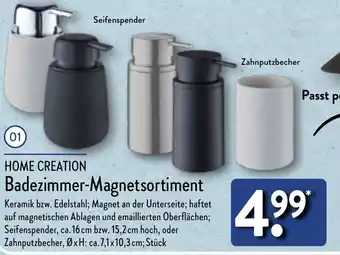 Aldi Nord HOME CREATION Badezimmer-Magnetsortiment Angebot