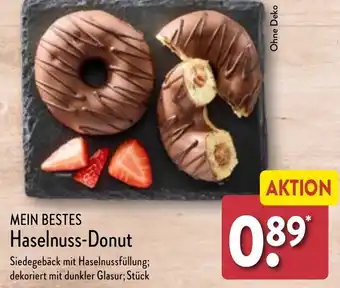 Aldi Nord MEIN BESTES Haselnuss-Donut Angebot