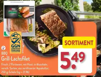 Aldi Nord BBQ Grill-Lachsfilet 250 g Schale Angebot