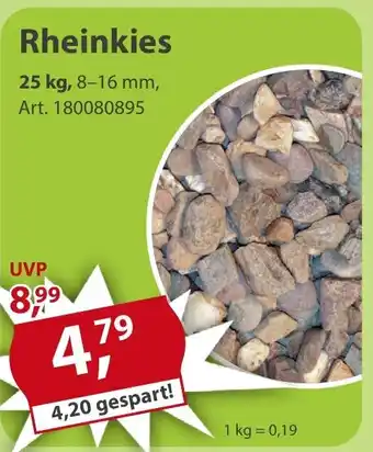 Sonderpreis Baumarkt Rheinkies 25kg Angebot