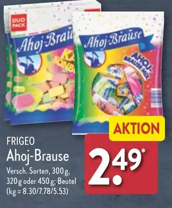 Aldi Nord FRIGEO Ahoj Brause 320 g oder 450 g Beutel Angebot