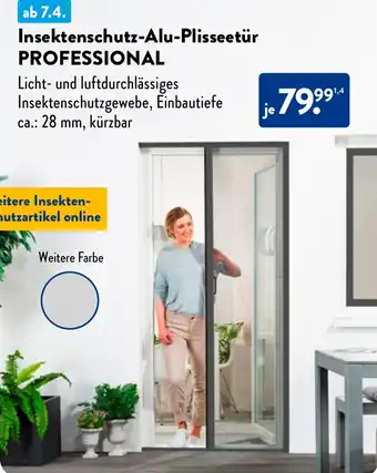 Aldi Nord Insektenschutz-Alu-Plisseetür PROFESSIONAL Angebot