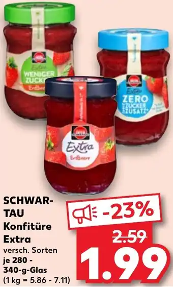 Kaufland SCHWARTAU Konfitüre Extra 280-340 g Glas Angebot