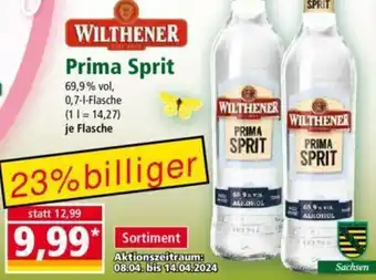 Norma WILTHENER Prima Sprit 0,7 L Flasche Angebot