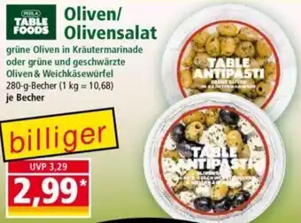 Norma TABLE FOODS Oliven/ Olivensalat 280 g Becher Angebot