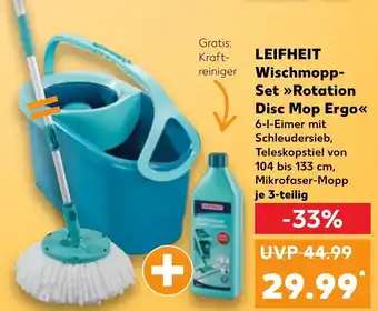 Kaufland LEIFHEIT Wischmopp Set Rotation Disc Mop Ergo Angebot