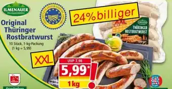 Norma ILMENAUER Original Thüringer Rostbratwurst 1kg Angebot