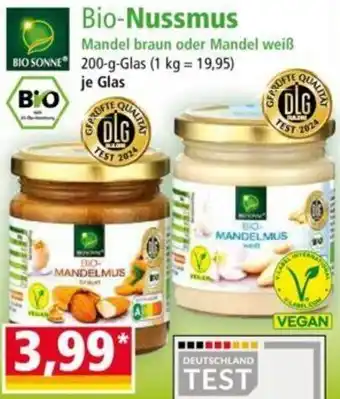 Norma Bio Sonne Bio-Nussmus 200 g Glas Angebot