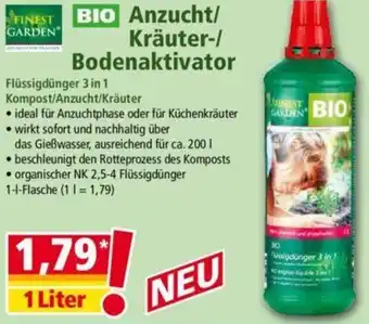 Norma FINEST GARDEN Anzucht/ Kräuter/Bodenaktivator 1 Liter Angebot