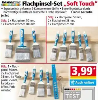 Norma Powertec Color Flachpinsel-Set „Soft Touch" Angebot