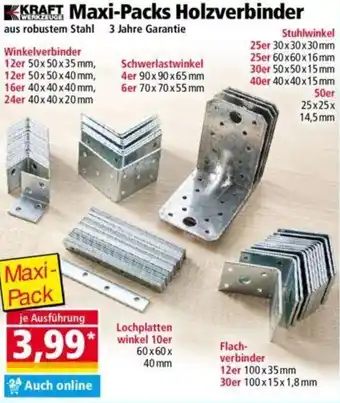 Norma KRAFT WERKZEUGE Maxi-Packs Holzverbinder Angebot