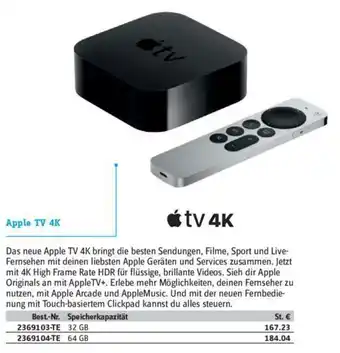 Conrad Apple TV 4K Angebot