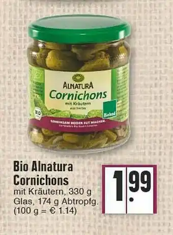 Edeka Bio Alnatura Cornichons Angebot