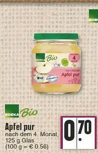 Edeka Edeka Bio Apfel Pur Angebot