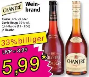 Norma CHANTRE Weinbrand 0,7 L Flasche Angebot