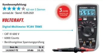 Conrad Voltcraft Digital Multimeter VC185 TRMS Angebot