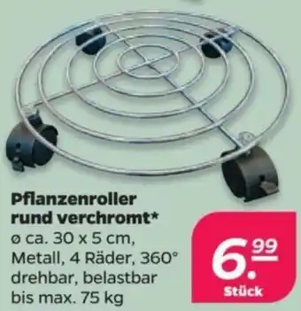 NETTO Pflanzenroller rund verchromt Angebot