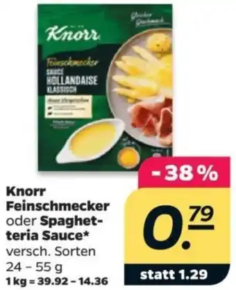 NETTO Knorr Feinschmecker oder Spaghetteria Sauce 24-55 g Angebot