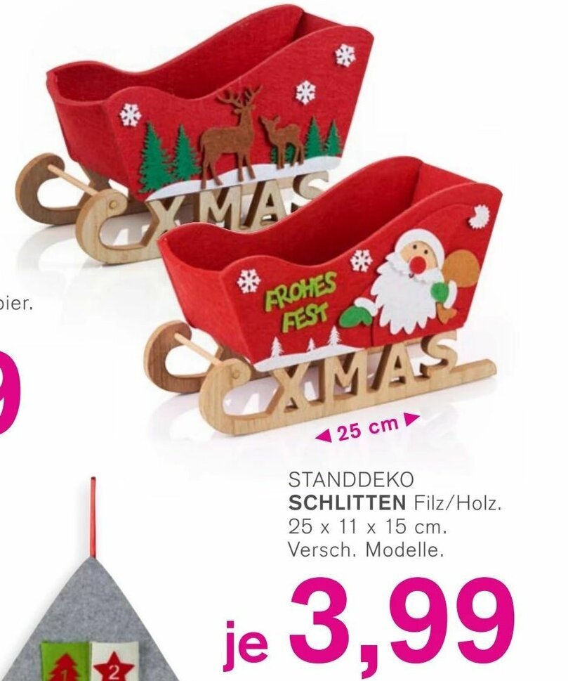 Standdeko Schlitten Angebot bei KODi