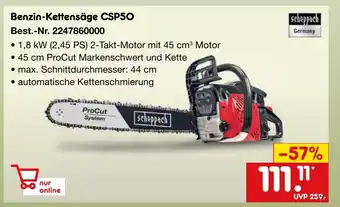 Netto Marken-Discount scheppach Benzin-Kettensäge CSP50 Angebot